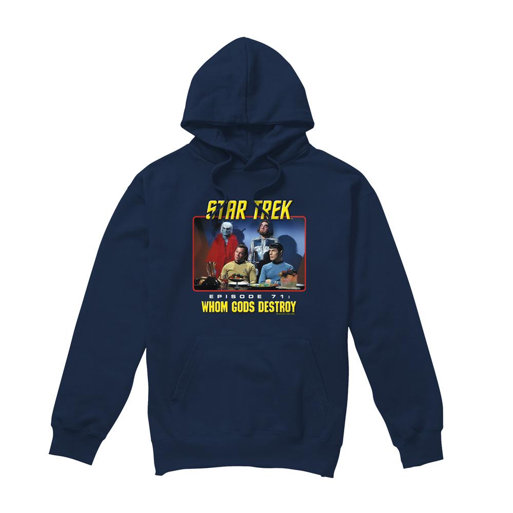 Navy - Front - Star Trek Mens Episode 71 Hoodie