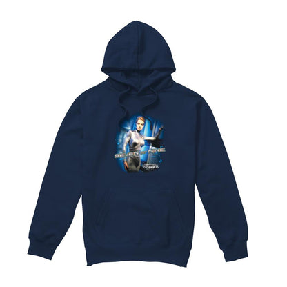 Navy - Front - Star Trek Mens Seven of Nine Hoodie