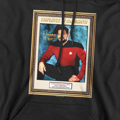 Black - Pack Shot - Star Trek Mens Employee of the Month Hoodie