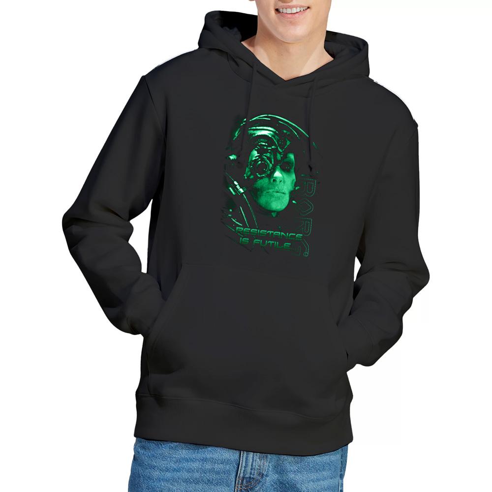Black - Lifestyle - Star Trek Mens Resistance is Futile Hoodie