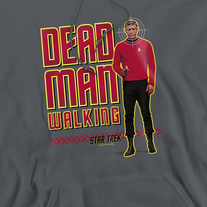 Charcoal - Pack Shot - Star Trek Mens Dead Man Walking Hoodie