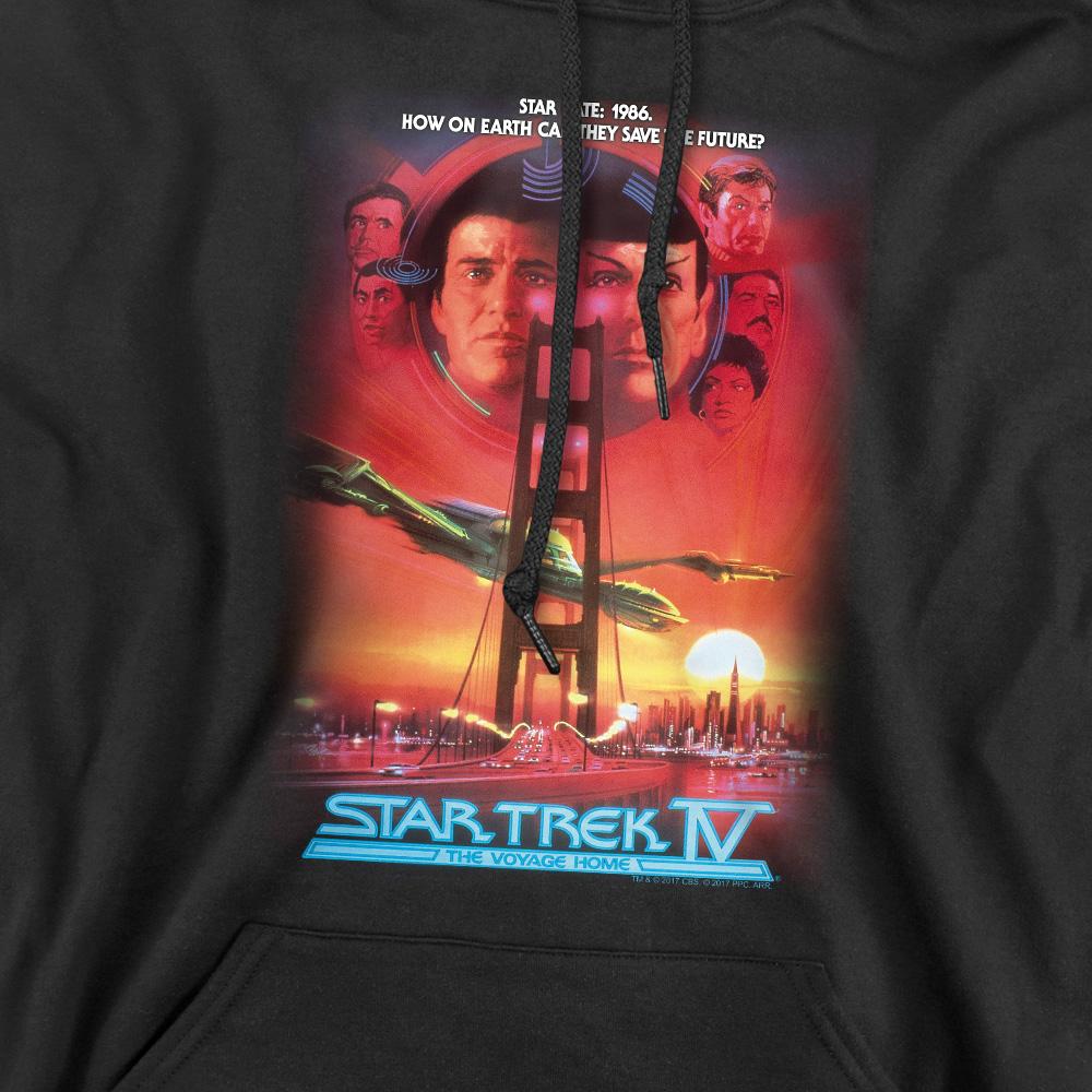 Black - Pack Shot - Star Trek Mens The Voyage Home Hoodie