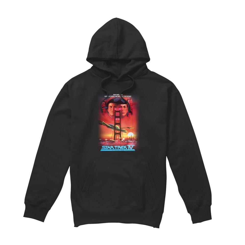 Black - Front - Star Trek Mens The Voyage Home Hoodie