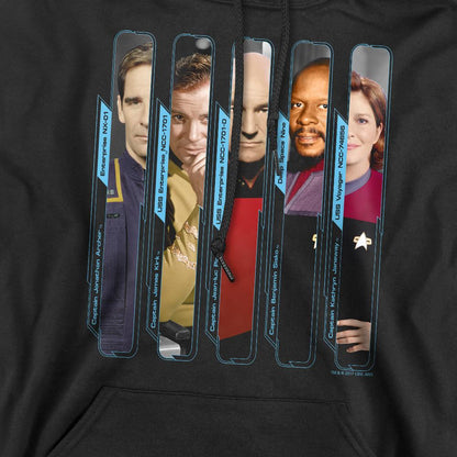 Black - Pack Shot - Star Trek Mens The Captains Hoodie