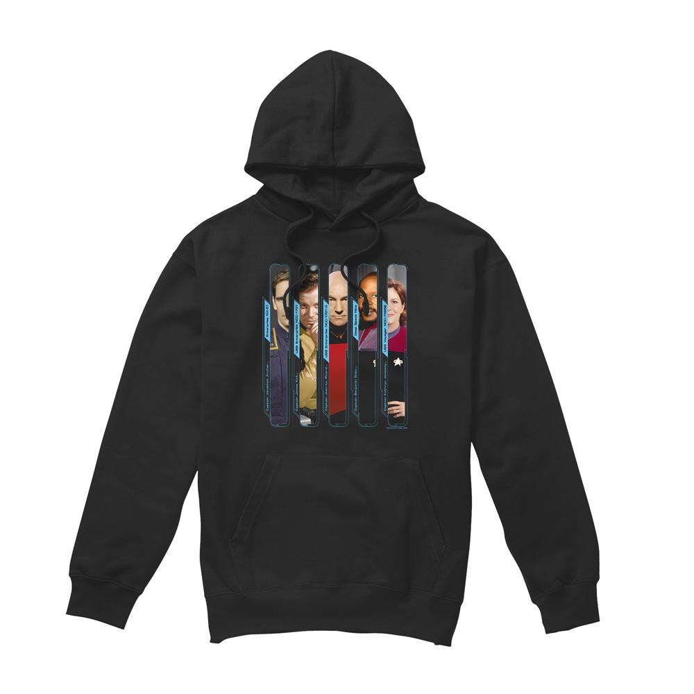 Black - Front - Star Trek Mens The Captains Hoodie