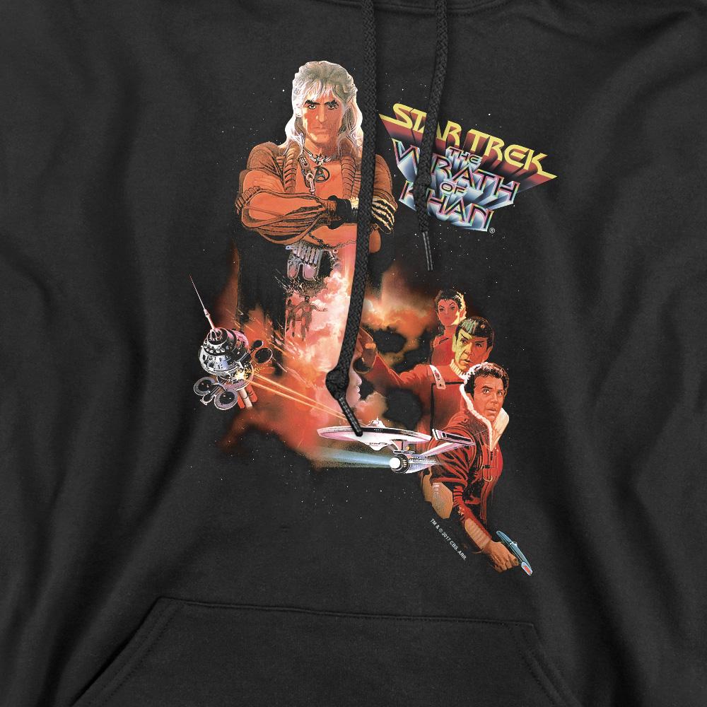 Black - Pack Shot - Star Trek Mens Wrath of Khan Hoodie