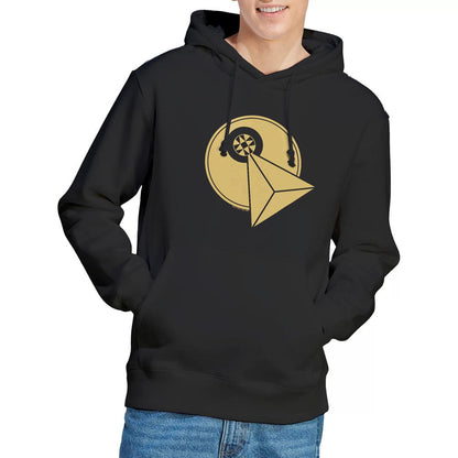 Black - Lifestyle - Star Trek Mens Vulcan Logo Hoodie