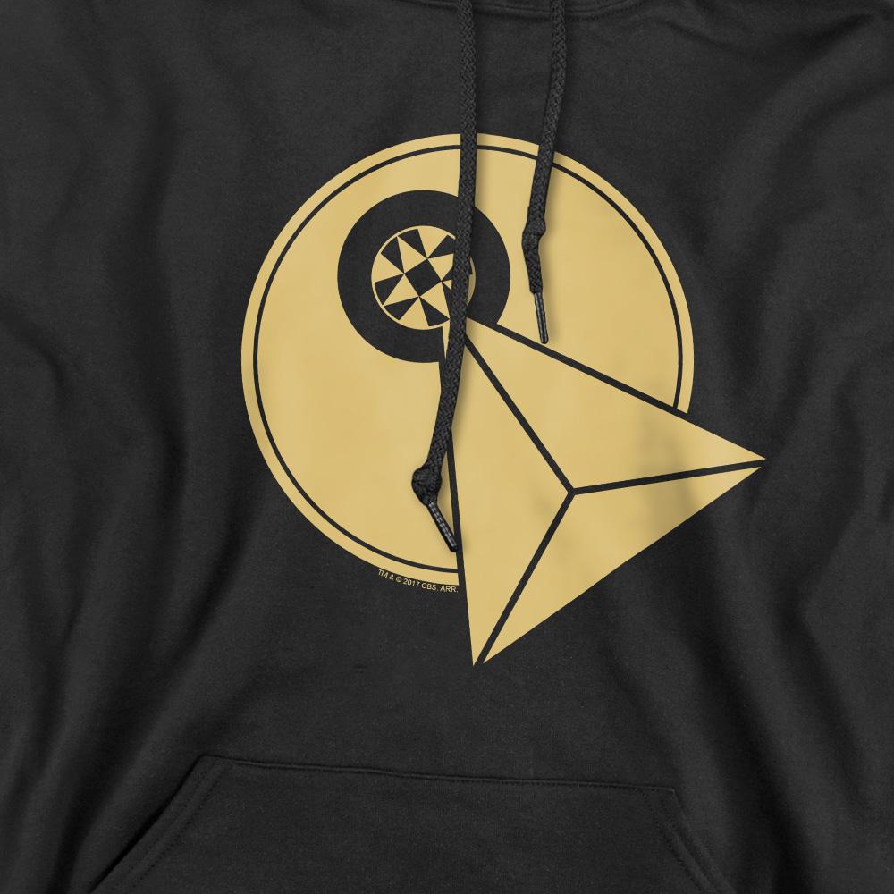 Black - Pack Shot - Star Trek Mens Vulcan Logo Hoodie