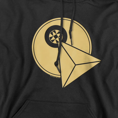 Black - Pack Shot - Star Trek Mens Vulcan Logo Hoodie