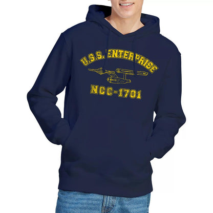 Navy - Lifestyle - Star Trek Mens Enterprise Athletic Hoodie