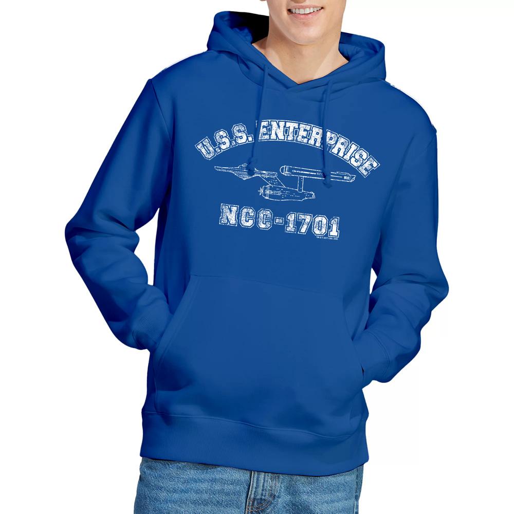 Royal Blue - Lifestyle - Star Trek Mens Enterprise Athletic Hoodie