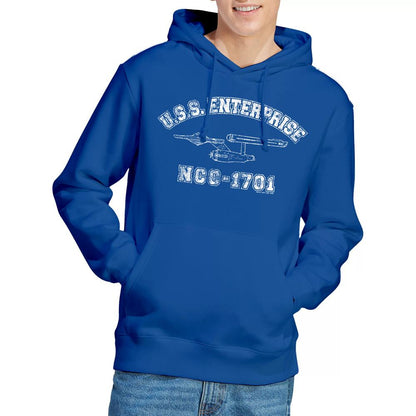 Royal Blue - Lifestyle - Star Trek Mens Enterprise Athletic Hoodie