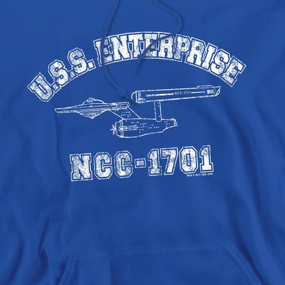 Royal Blue - Pack Shot - Star Trek Mens Enterprise Athletic Hoodie