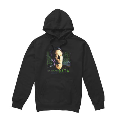 Black - Front - Star Trek Mens Data Hoodie