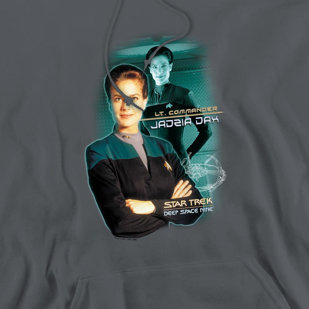 Charcoal - Pack Shot - Star Trek Mens Jadzia Dax Hoodie