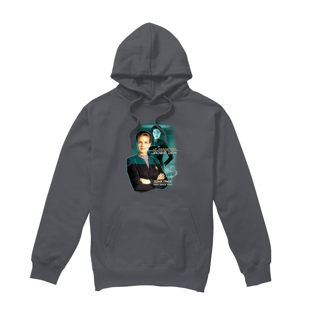 Charcoal - Front - Star Trek Mens Jadzia Dax Hoodie
