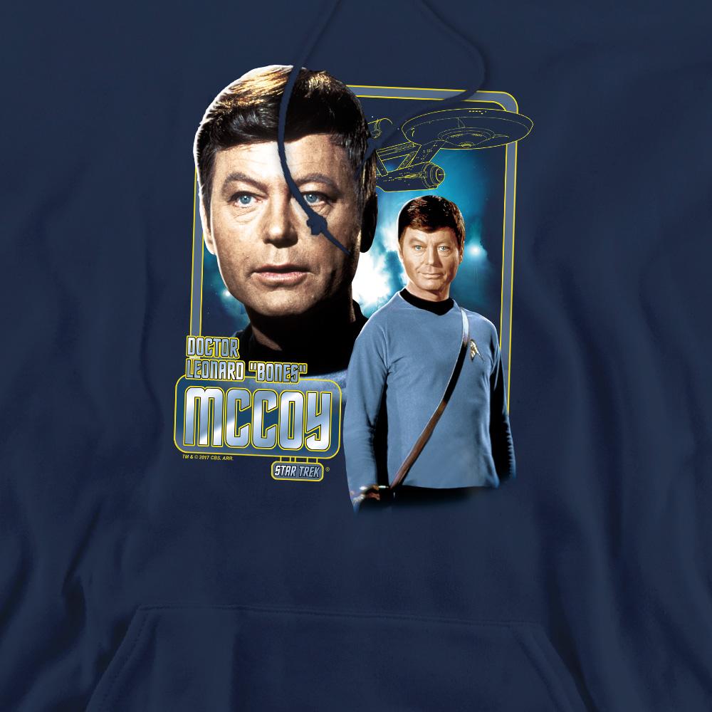 Navy - Pack Shot - Star Trek Mens Leonard McCoy Hoodie