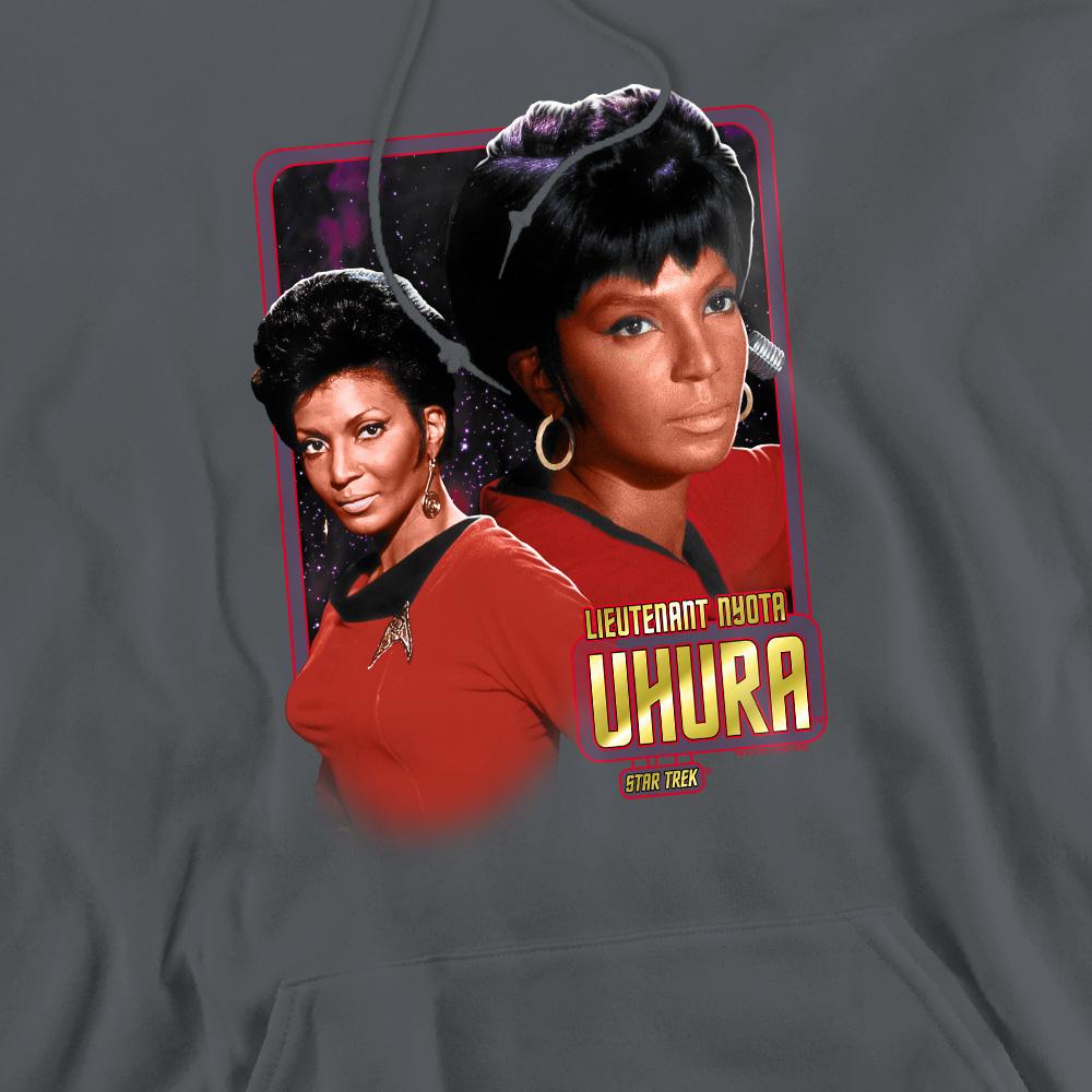 Charcoal - Pack Shot - Star Trek Mens Uhura Hoodie