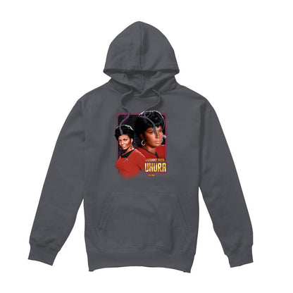 Charcoal - Front - Star Trek Mens Uhura Hoodie