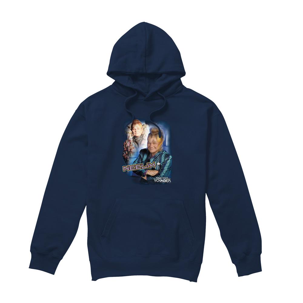 Navy - Front - Star Trek Mens Neelix Hoodie