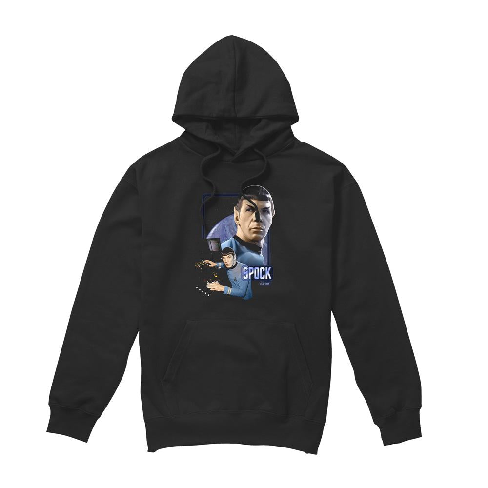Black - Front - Star Trek Mens Spock Hoodie