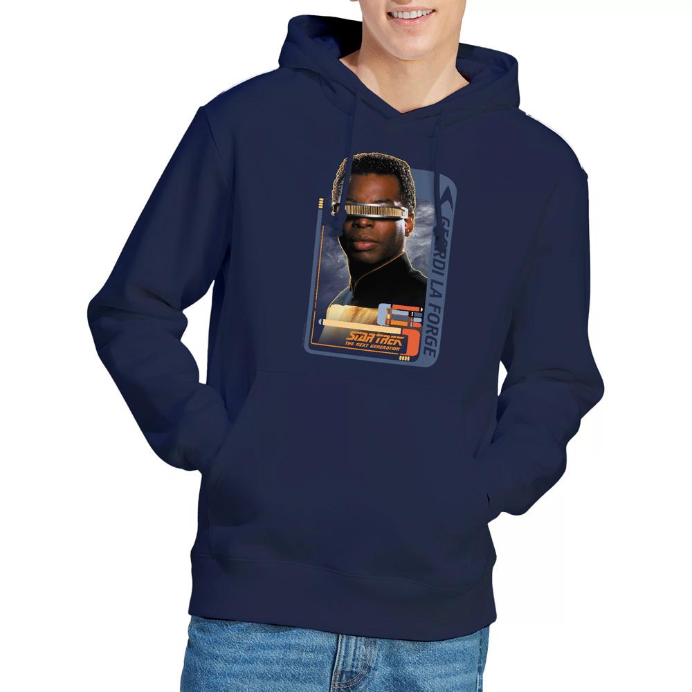 Navy - Lifestyle - Star Trek Mens Geordi La Forge Hoodie