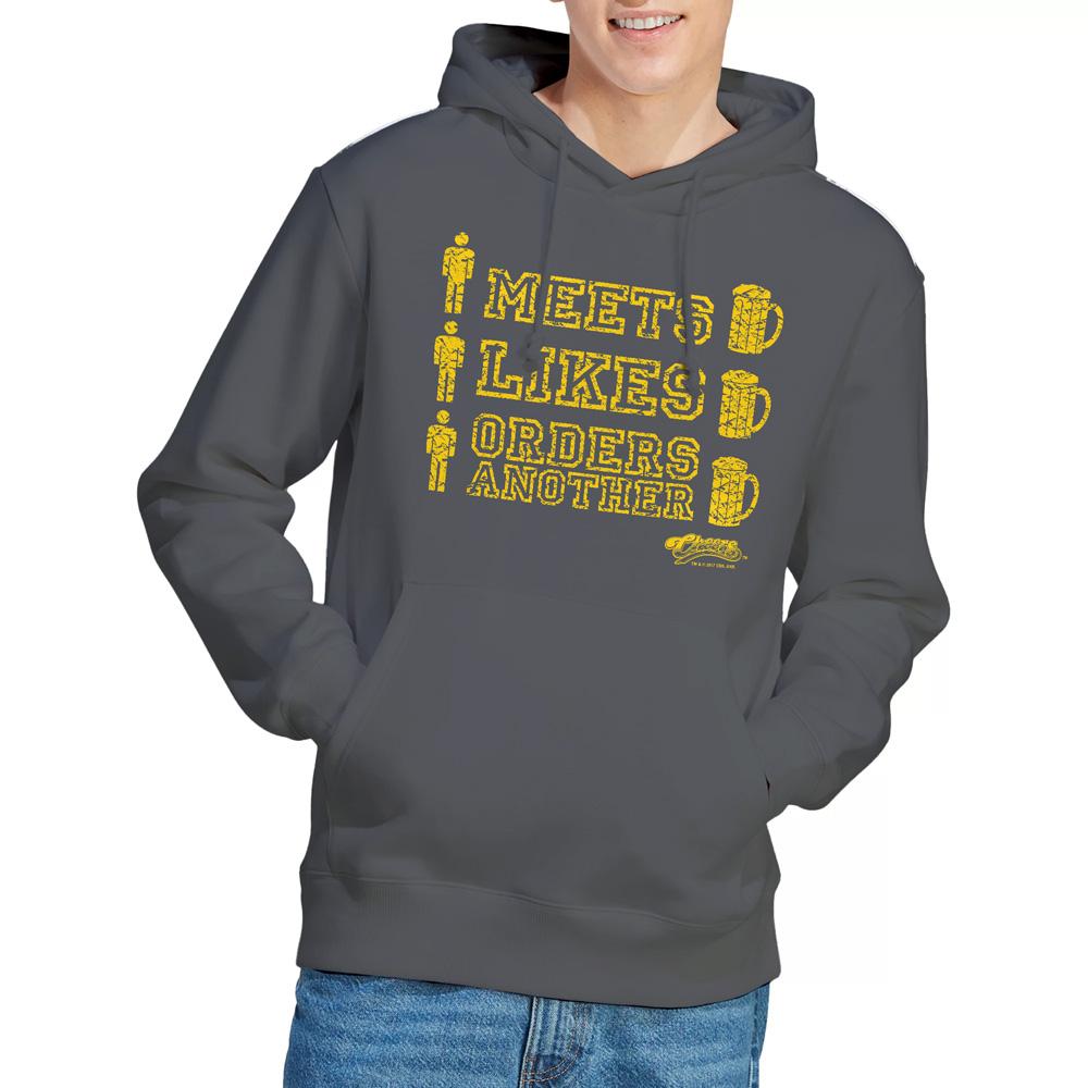 Charcoal - Lifestyle - Cheers Mens Man Meets Beer Hoodie