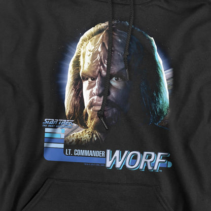 Black - Pack Shot - Star Trek Mens The Next Generation Worf Hoodie