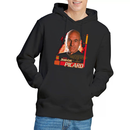 Black - Lifestyle - Star Trek Mens Jean-Luc Picard Hoodie