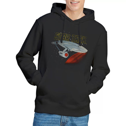 Black - Lifestyle - Star Trek Mens Enterprise Retro Hoodie