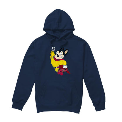 Navy - Front - Mighty Mouse Mens Classic Hero Hoodie