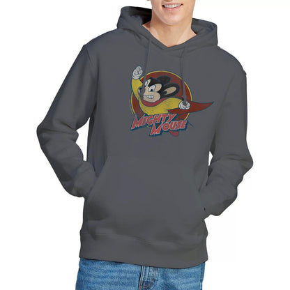 Charcoal - Lifestyle - Mighty Mouse Mens Circle Hoodie