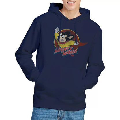 Navy - Lifestyle - Mighty Mouse Mens Circle Hoodie