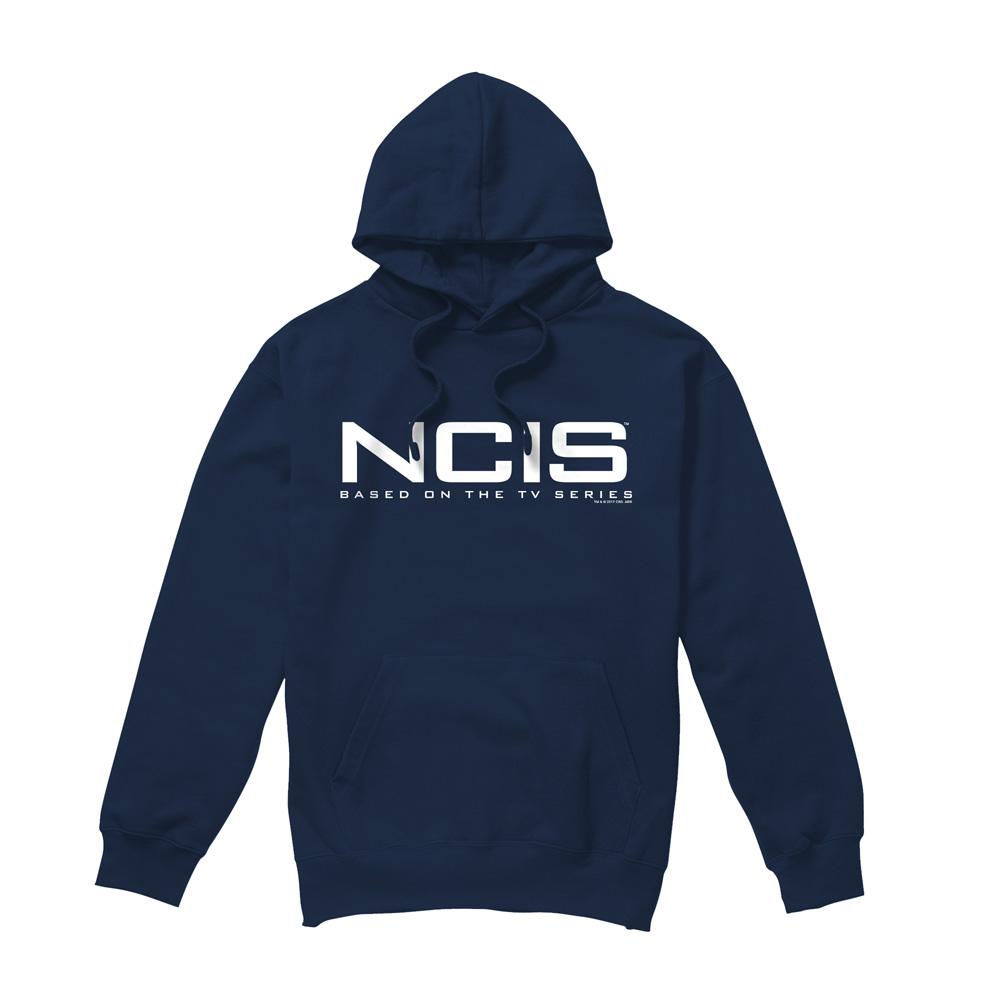 Navy - Front - NCIS Mens Logo Hoodie