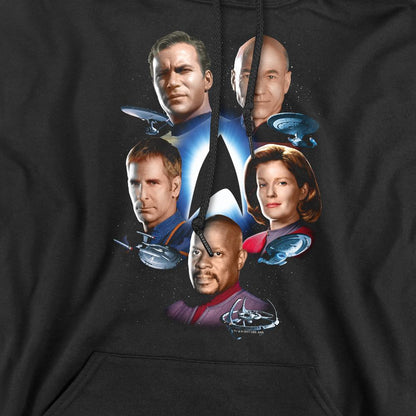 Black - Pack Shot - Star Trek Mens Starfleet´s Finest Hoodie