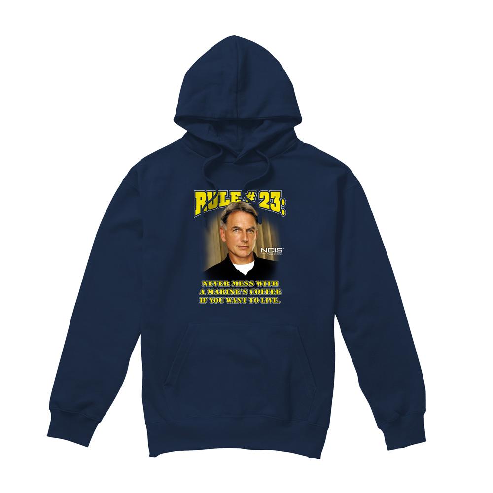 Navy - Front - NCIS Mens Rule 23 Hoodie