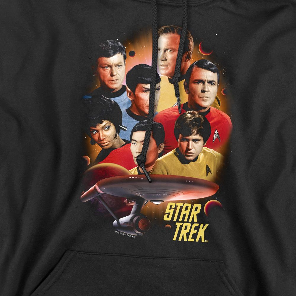 Black - Pack Shot - Star Trek Mens Heart of the Enterprise Hoodie