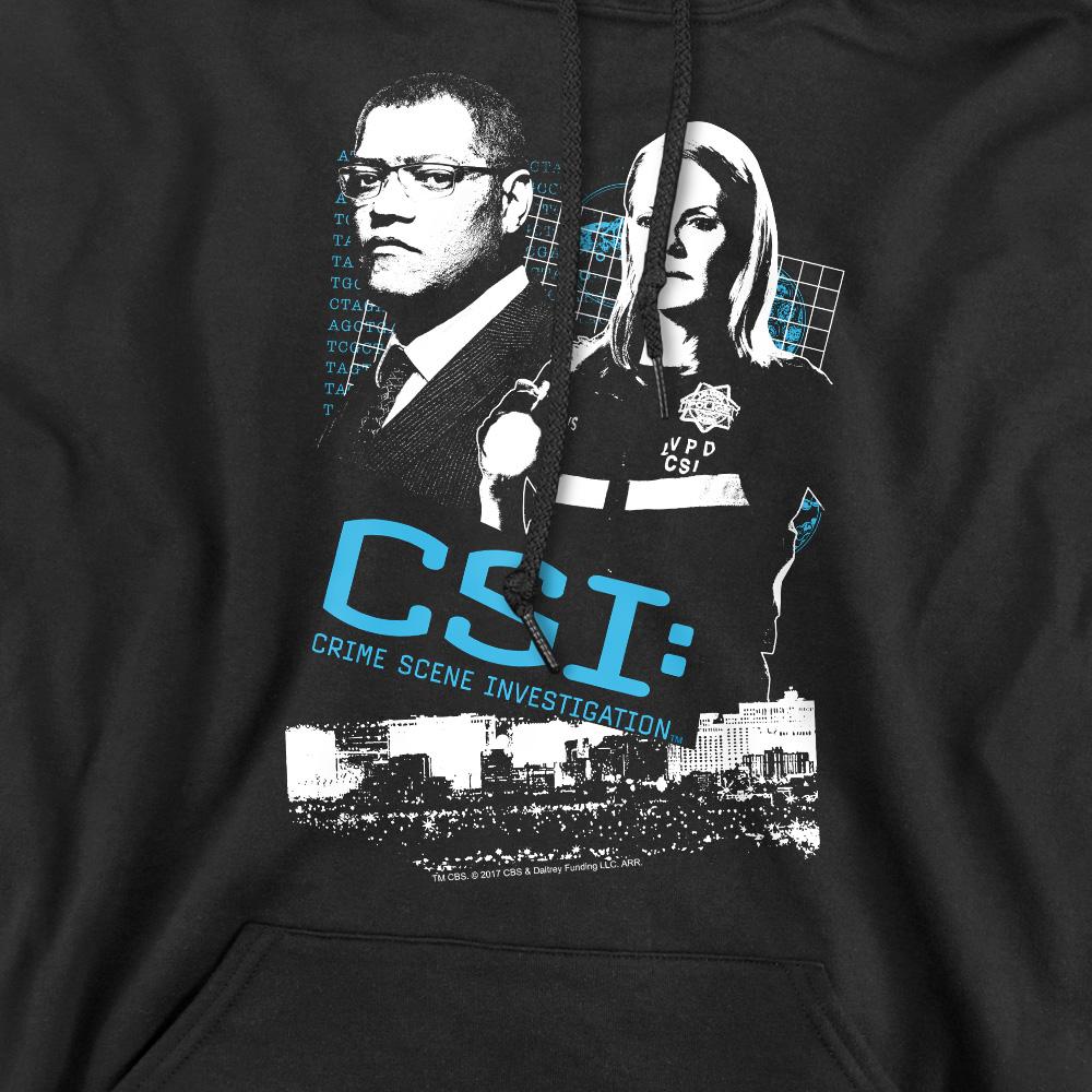 Black - Pack Shot - CSI Mens Investigate This Hoodie