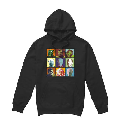 Black - Front - Star Trek Mens Alien Squares Hoodie