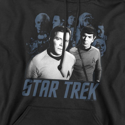 Black - Lifestyle - Star Trek Mens Kirk Spock & Company Hoodie