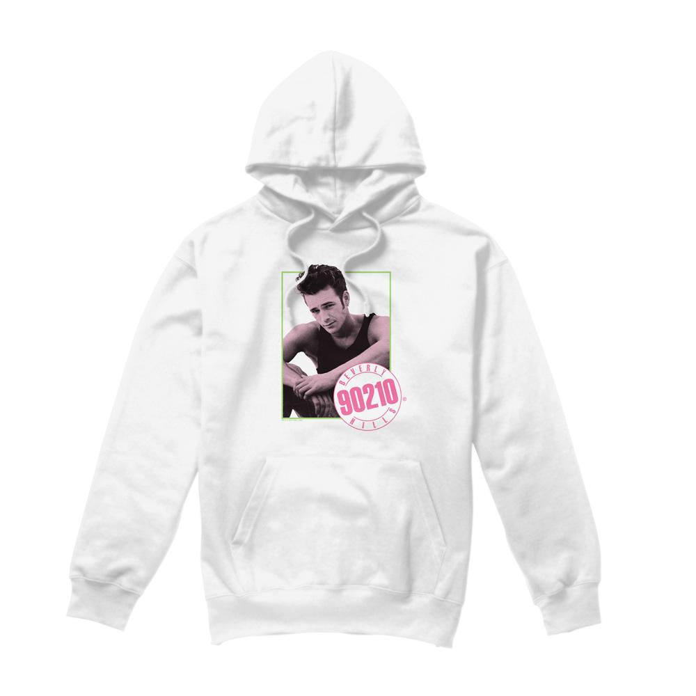 White - Front - 90210 Mens Dylan Hoodie