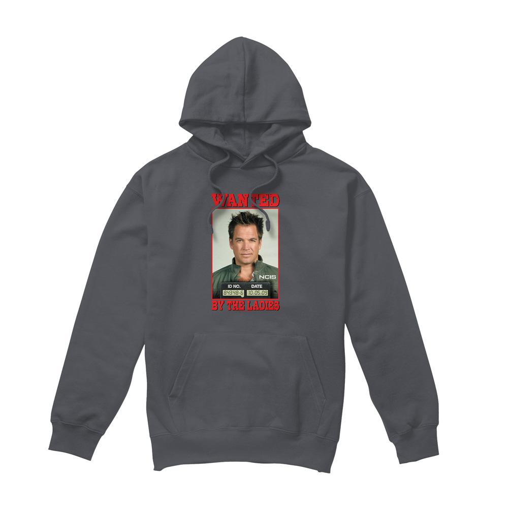 Charcoal - Front - NCIS Mens Wanted Hoodie