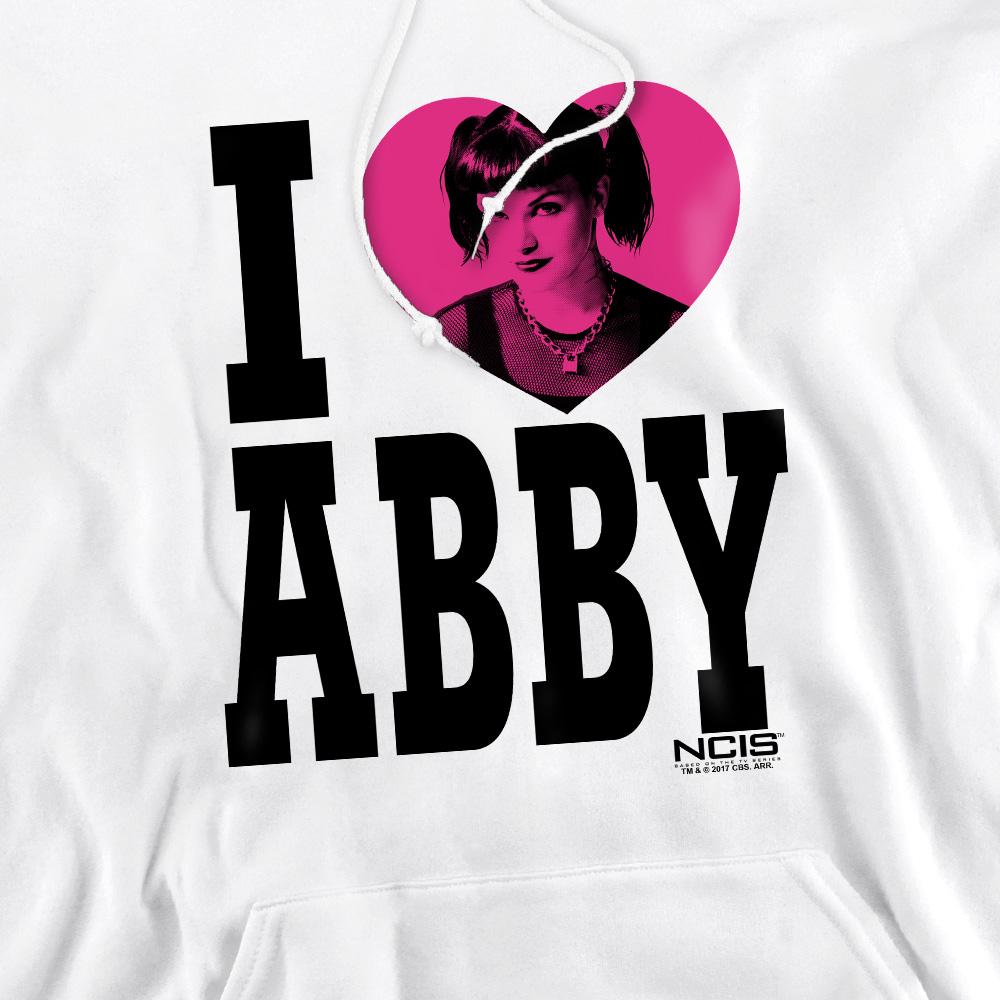 White - Pack Shot - NCIS Mens I Heart Abby Hoodie