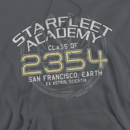 Charcoal - Pack Shot - Star Trek Mens Graduation Captain Sisko Hoodie