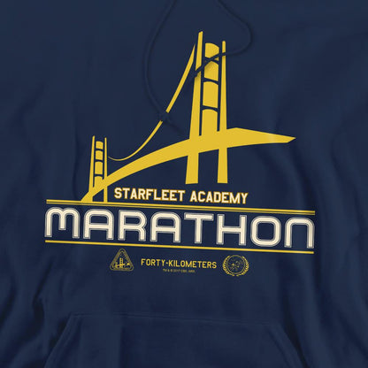 Navy - Pack Shot - Star Trek Mens Marathon Logo Hoodie