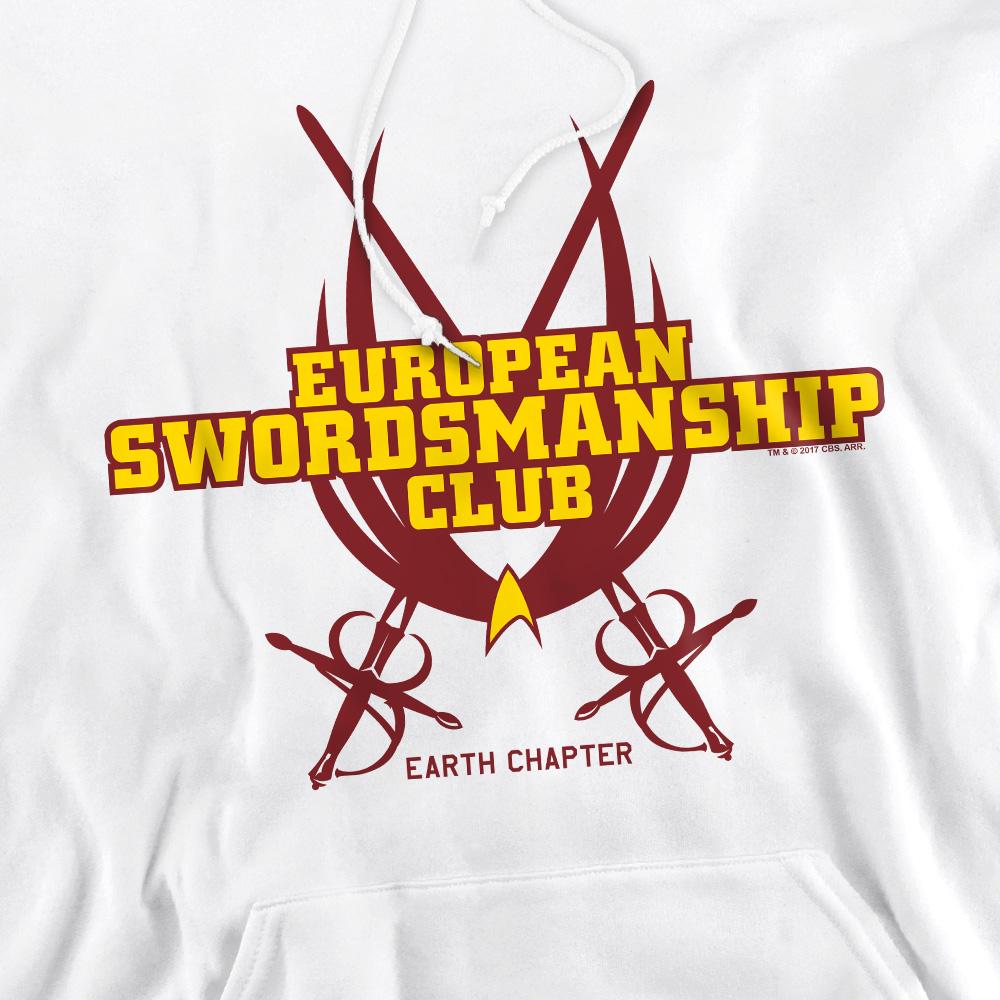White - Pack Shot - Star Trek Mens Swordsmanship Club Hoodie
