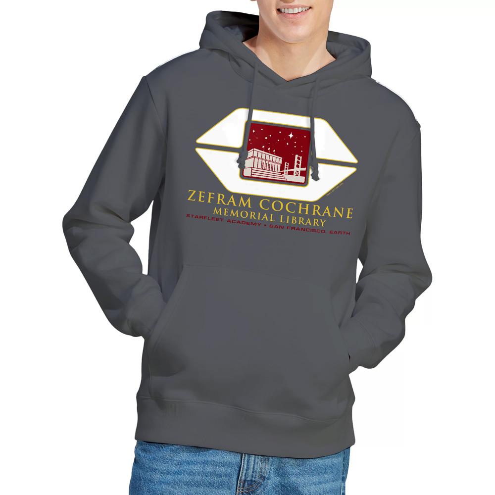 Charcoal - Lifestyle - Star Trek Mens Cochrane Library Hoodie