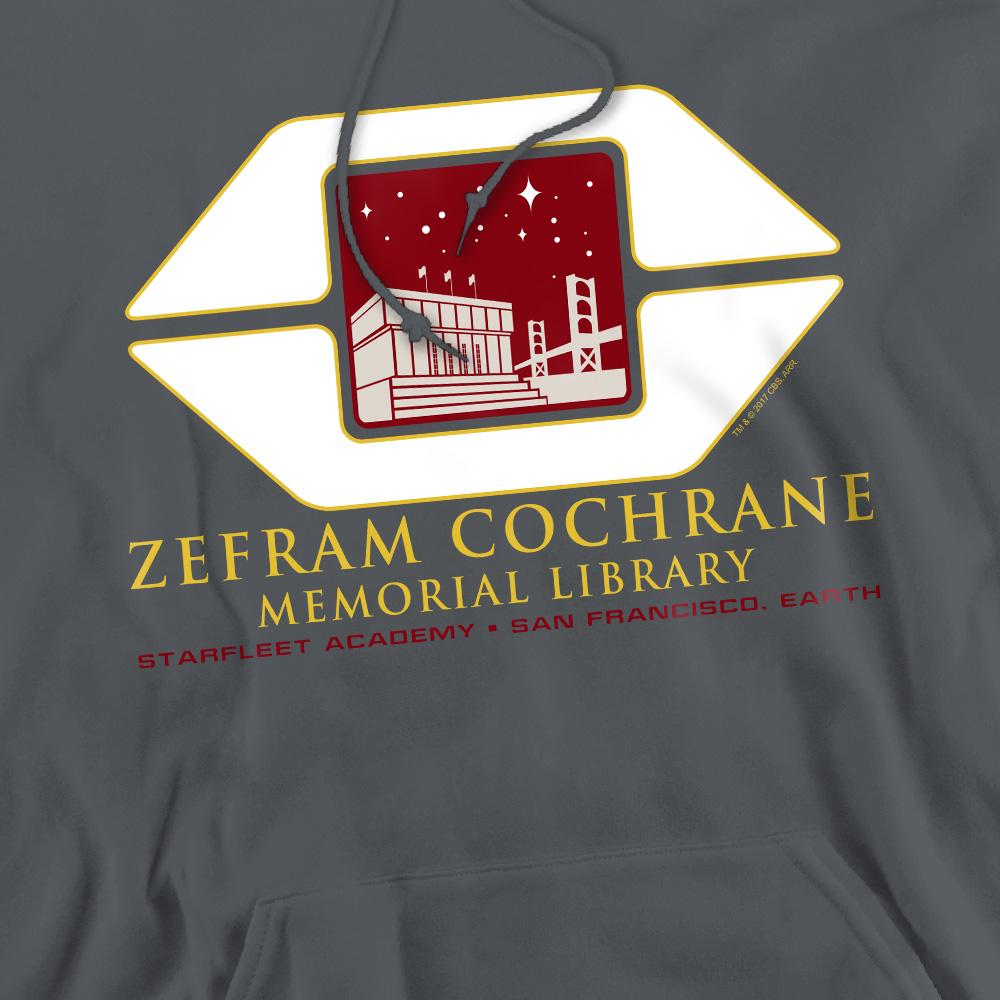 Charcoal - Pack Shot - Star Trek Mens Cochrane Library Hoodie