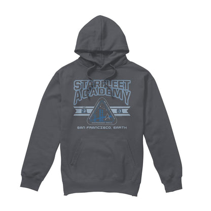 Charcoal - Front - Star Trek Mens Starfleet Academy Earth Hoodie