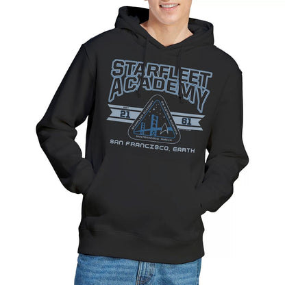 Black - Lifestyle - Star Trek Mens Starfleet Academy Earth Hoodie